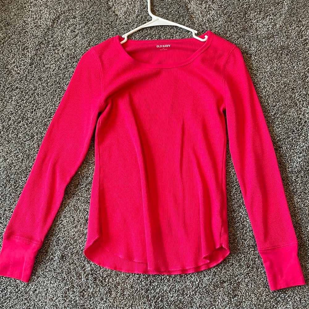 Pink Old Navy women’s long sleeve shirt. Size xs
